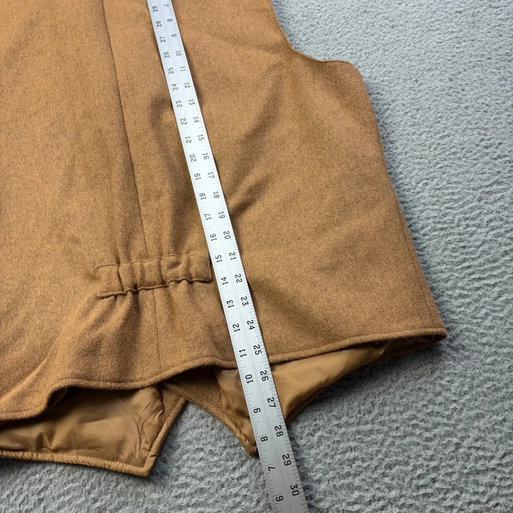 Powder River Outfitters Panhandle Slim Mens Vest Medium Tan Snap Button Western